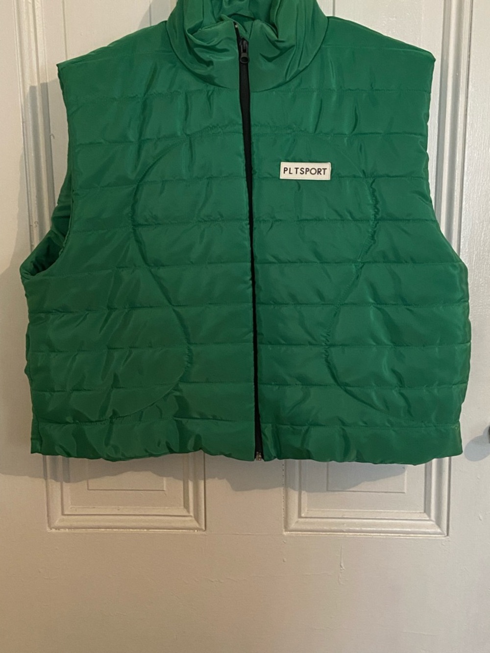 PrettyLittleThing Green Quilted Puffer Vest